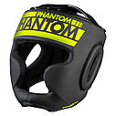 Боксерський шолом Phantom APEX Full Face Neon One Size Black/Yellow (капа в подарунок), фото 2