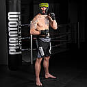 Боксерський шолом Phantom APEX Full Face Neon One Size Black/Yellow (капа в подарунок), фото 7
