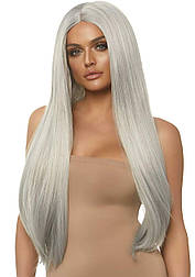 Leg Avenue Long straight center part wig Grey