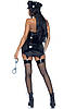 Leg Avenue Vinyl Naughty Cop Black XS, фото 2