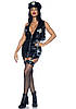 Leg Avenue Vinyl Naughty Cop Black XS, фото 4