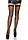 Панчохи з бантом у стразах сіткою Leg Avenue Bow backseam thigh highs S/M/L Чорний (, фото 3