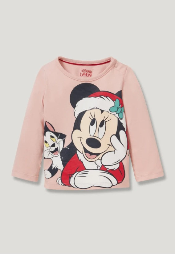 Лонгслів для дівчинки, зріст 68, колір рожевий, фото 1