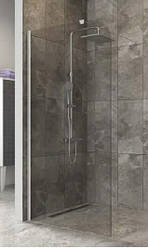 Душова перегородка Aquanil FIT 100х190, 6 мм, прозора, профіль хром