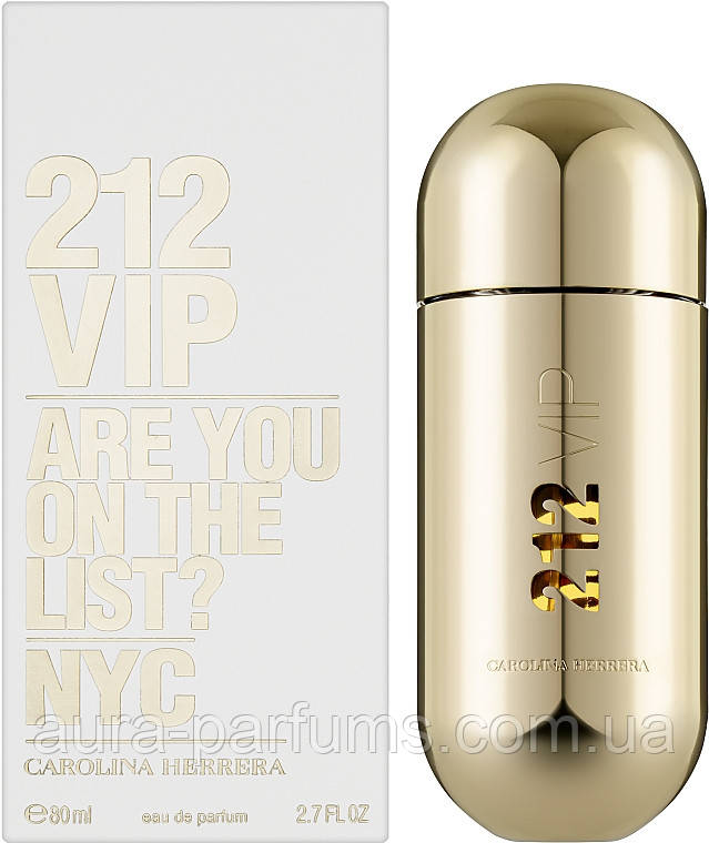 Женские духи Carolina Herrera 212 VIP (Каролина Эррера 212 Вип Вумен) Парфюмированная вода 80 ml/мл - фото 1 - id-p556434624