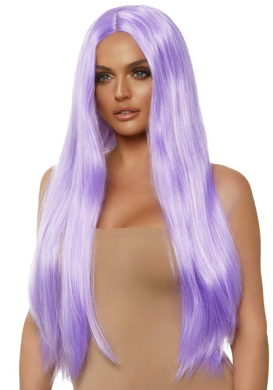 Leg Avenue Long straight center part wig lavender Кітті