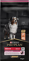 Сухой корм Purina Pro Plan Dog Medium Adult Sensitive Skin с лососем и рисом 14 кг