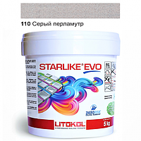 Эпоксидная затирка Litokol Starlike EVO 110 серый перламутр (серая) 5 кг (STEVOGPR0005)