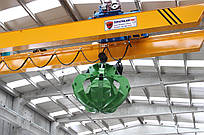 Кран мостовий двобалочний грейферний