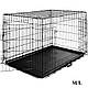 Клітка для собак переносна металева складна AML M/L (76Х47Х53) Польща, фото 2