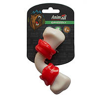 AnimAll GrizZzly - Игрушка согнутая кость для собак 12,5х6,1х3,7 см