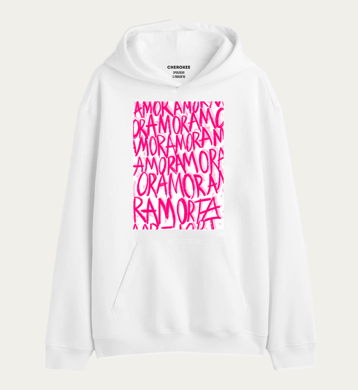 Худі з дизайном "AMORE Pink", фото 1