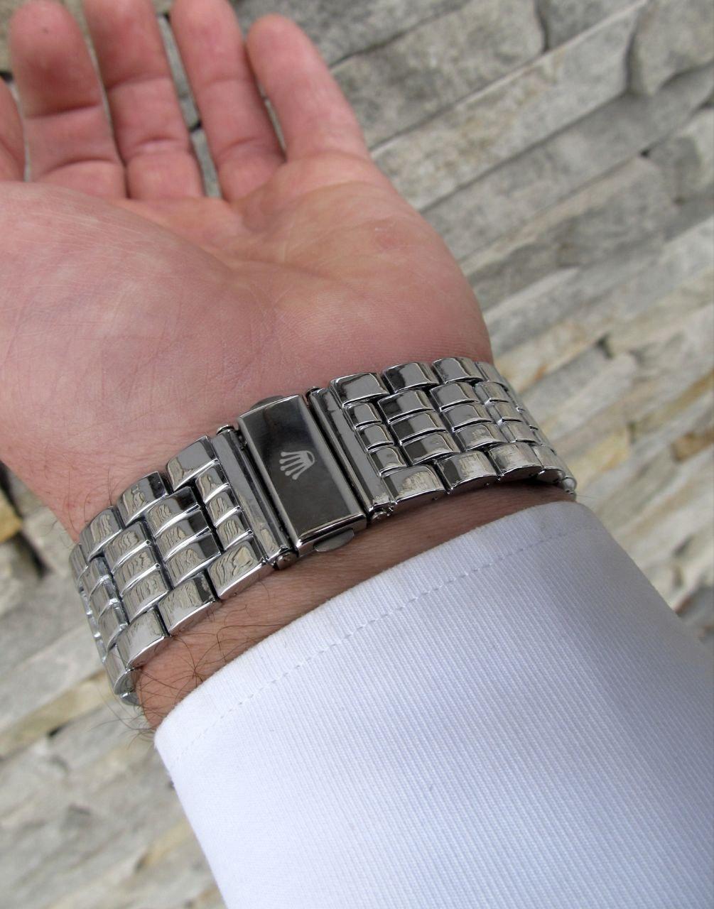 Суперкрутые мужские кварцевые часы Rolex в серебренном стиле - фото 6 - id-p1473698038
