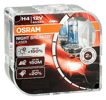 OSRAM 64193NL H4 Night Breaker LASER NG +150% 60/55W 12V P43T HardDuopet