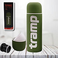 Термос Tramp Soft Touch 1 л зеленый (металлический термос с резиновым покрытием)