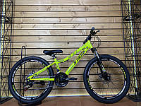 Подростковый спортивный велосипед 24" Corso STARK SK-24331 салатовый-лимонный на рост 125-140 см