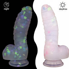 Світний фаллоїмітатор на присоску Jelly Mech| Limon, фото 3