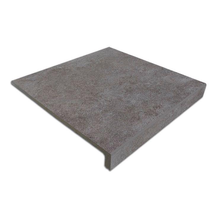 Клінкерна сходинка пряма з капіносом Interbau Lithos Trias Anthrazit