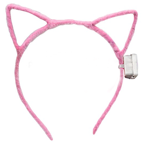 Обруч що світиться Кішечка LED | Рожевий