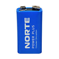 Батарейка сольова NОRTE 6F22-9V-P1 Zinc-Carbon