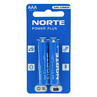 Батарейка сольова NORTE R03-AAA-C2 Blister Zinc-Carbon