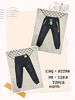 Штани під джинс утеплені для хлопчиків оптом, Seagull, 98-128 рр., Арт. CSQ-82298, фото 9