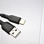 Кабель Tornado TX19 Silicone Cable Type-c 3A 1M Black, фото 3