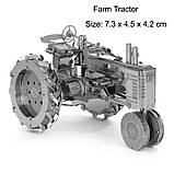 Металевий 3D-пазл Трактор Farm Tracktor, фото 4
