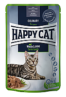 Влажный корм Happy Cat MIS W-Lamm Pouch с ягненком для кошек (кусочки в соусе) пауч, 85 г
