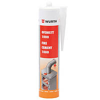 Термостійкий герметик Wurth Fire Cement 1000 310 мл сірий