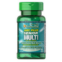 Витаминно-минеральный комплекс, Puritan's Pride ABC Plus Senior Multivitamin Multi-Mineral Formula 60 таб