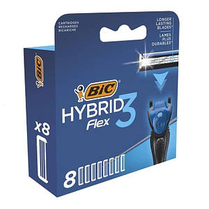 Змінні касети до станка BIC Flex 3 Hybrid 8 шт.