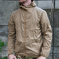 Куртка тактическая водонепроницаемая Pave Huwk тонкая ветровка цвет Койот