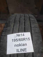 No14 Б/у Шина 195/60 R15 nokian iline