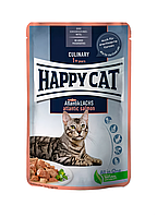 Вологий корм Happy Cat MIS A-Lachs Pouch з лососем для котів (шматочки в соусі) пауч, 85 г