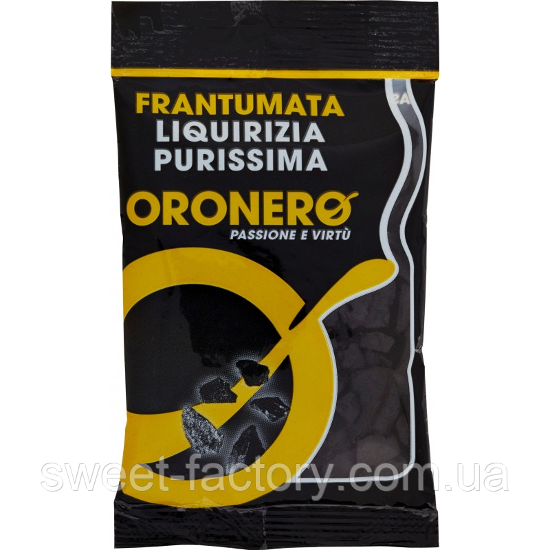 Лакричні цукерки Oronero Frantumata Liquirizia Purissima 50g, фото 1
