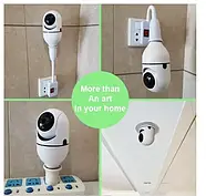 Бездротова поворотна камера відеоспостереження IP у плафоні для лампочки E-smarter E 27 Full-HD 2MP c Wi Fi, фото 4