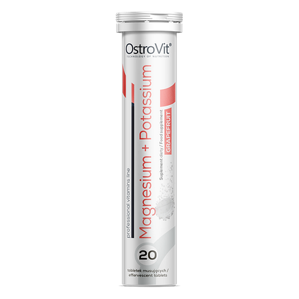OstroVit Magnesium + Potassium 20 effervescent tabs, фото 1