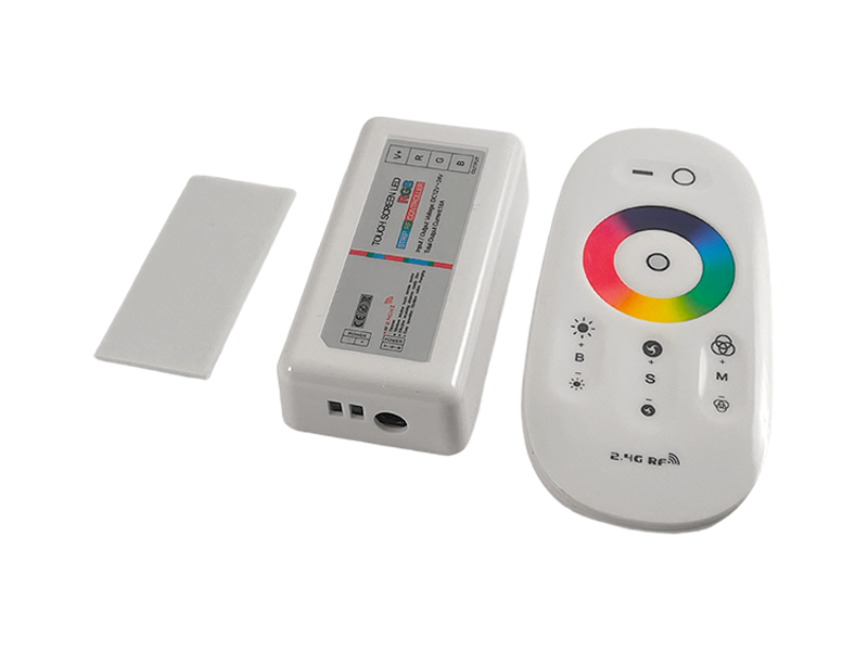 Контролер білий RGB 18А 12-24V радіо сенсорний 8 кнопок 2 роки гарантії LEDUA
