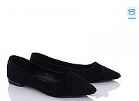 Черные замшевые туфли лодочки плоская подошва 36 37 38 39 40