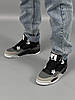 Чоловічі кросівки Nike Air Jordan 4 Retro Fear Pack Grey Black Молодіжні Найк Джордан Ретро чорні з сірим, фото 11