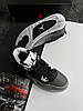 Чоловічі кросівки Nike Air Jordan 4 Retro Fear Pack Grey Black Молодіжні Найк Джордан Ретро чорні з сірим, фото 7