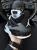 Чоловічі кросівки Nike Air Jordan 4 Retro Fear Pack Grey Black Молодіжні Найк Джордан Ретро чорні з сірим, фото 5