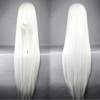 Довгі білі перуки RESTEQ - 100см, прямі волосся, косплей, аніме