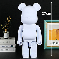 Флюидный медвежонок fluid bear bearbrick, 27 см, без красок