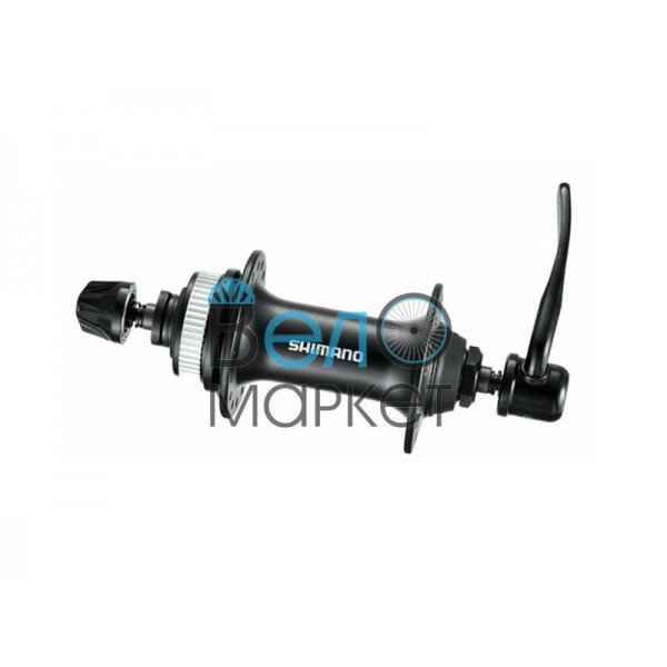 Втулка передня Shimano Acera HB-RM66 36H, Center Lock, чорна, на 36 спиць, ексцентрик