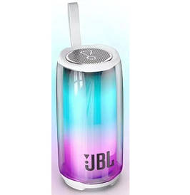 Музичний портативний Bluetooth колонка JBL Pulse 5 з підсвічуванням (Білий)