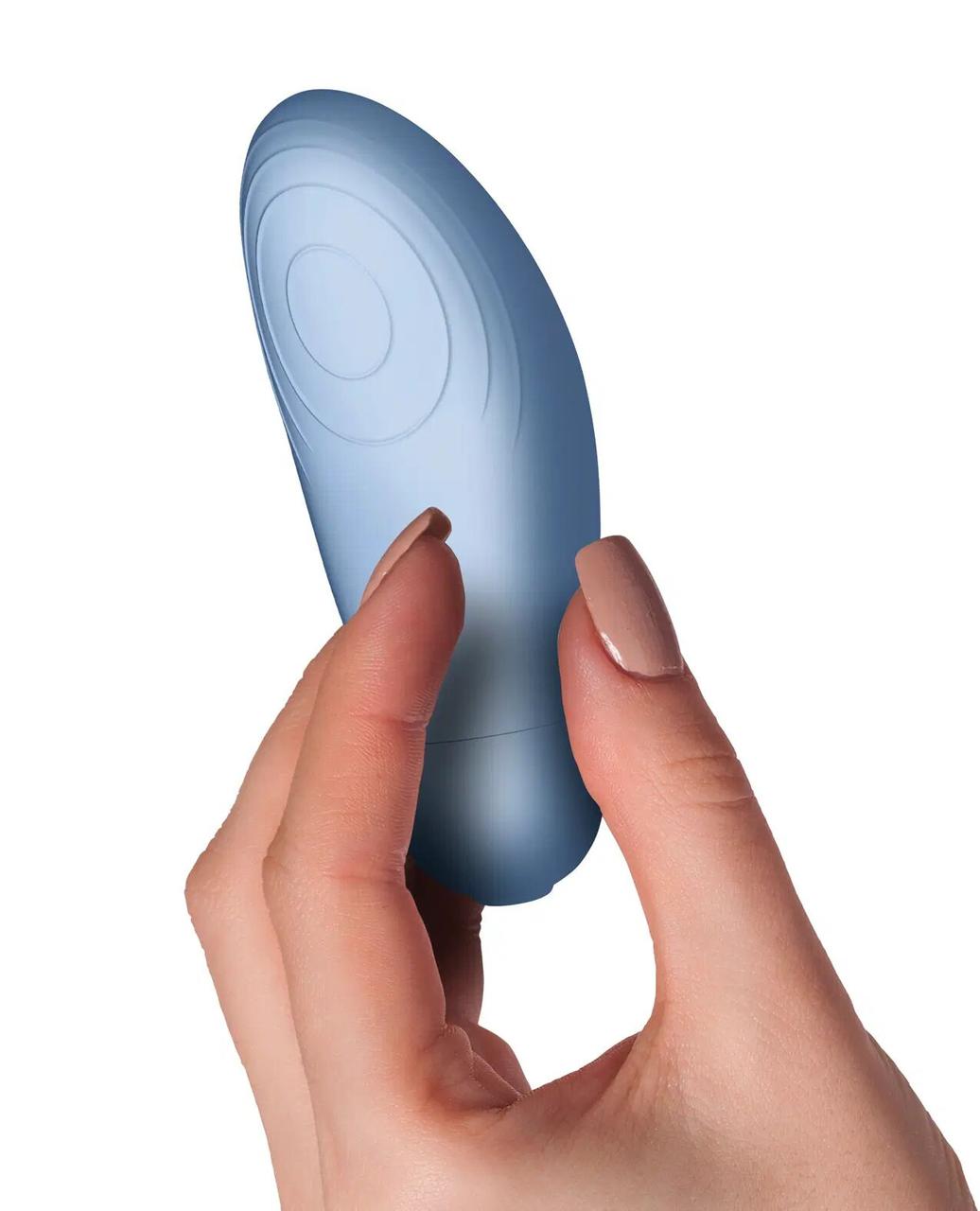 Кліторальний вібратор SugarBoo Blue Bae, працює від батарейок (у комплекті), фото 1