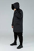 Демісезонна чоловіча парка куртка чорна Рейдер від бренду ТУР, розміри: XS, S, M, L, XL