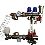 Чехія 2 контури KOER Колектор на 2 виходи Колекторна група в зборі для системи теплої підлоги, фото 10